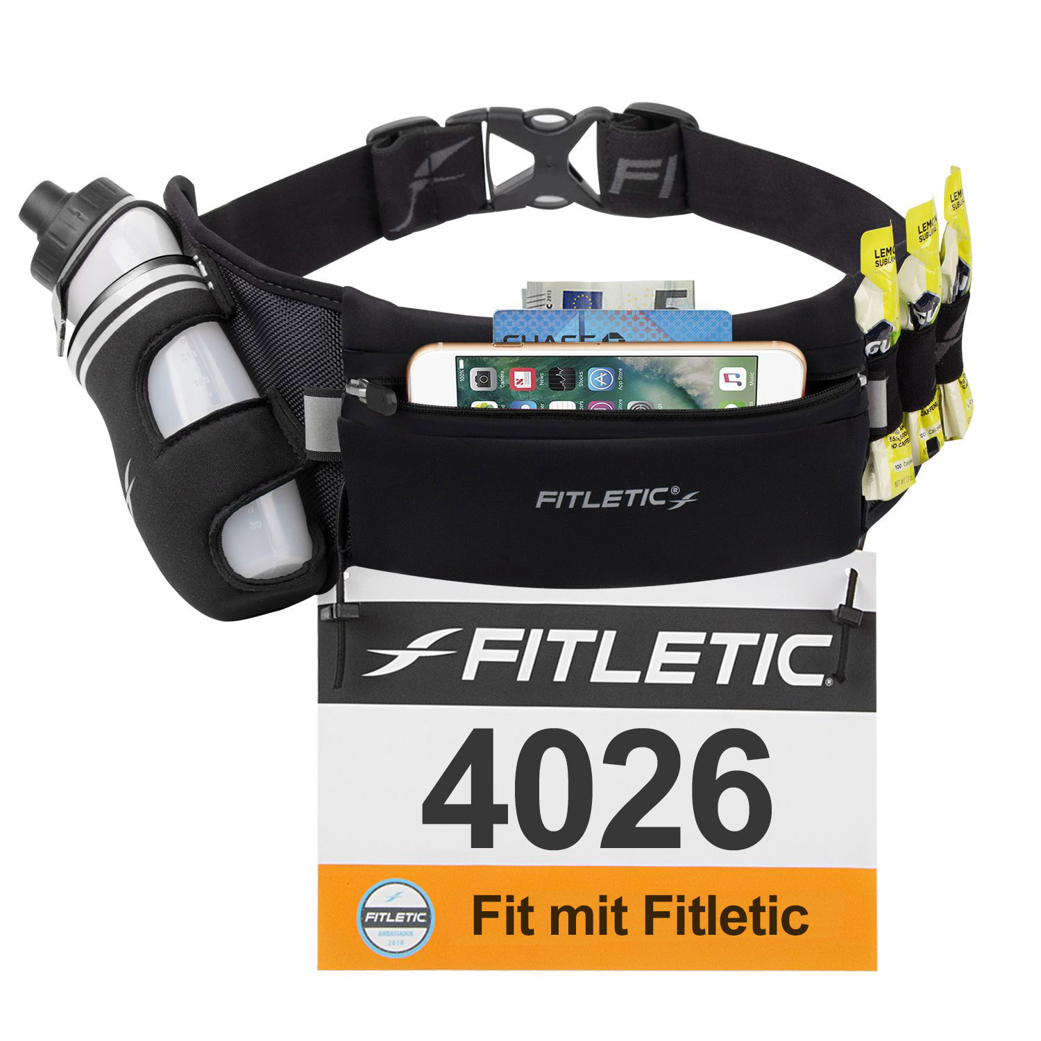 FITLETIC Trinkflaschengürtel – Fully Loaded